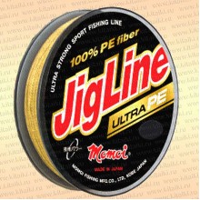 Плетенка JigLine Ultra PE 100 м, желтый 0,24 мм тест 18 кг