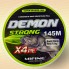 Плетёный шнур Mifine DEMON X4 PE 145 м, 0,10 мм, 7,0 кг