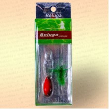 Блесна зимняя, 2 гр, одинарный крючок + тройник с мушкой, цвет: 905