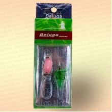 Блесна зимняя, 2 гр, одинарный крючок + тройник с мушкой, цвет: 910