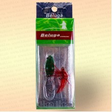 Блесна зимняя, 2 гр, одинарный крючок + тройник с мушкой, цвет: 913