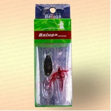 Блесна зимняя, 2 гр, одинарный крючок + тройник с мушкой, цвет: 914