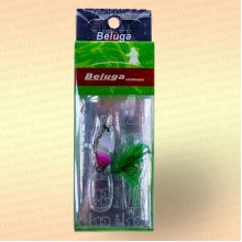 Блесна зимняя, 2 гр, одинарный крючок + тройник с мушкой, цвет: 915