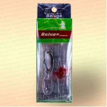 Блесна зимняя, 2 гр, одинарный крючок + тройник с мушкой, цвет: 919